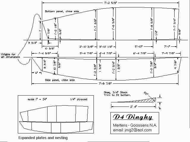 sample plan sheet shows the bottom and side plane dimensions of the d4 